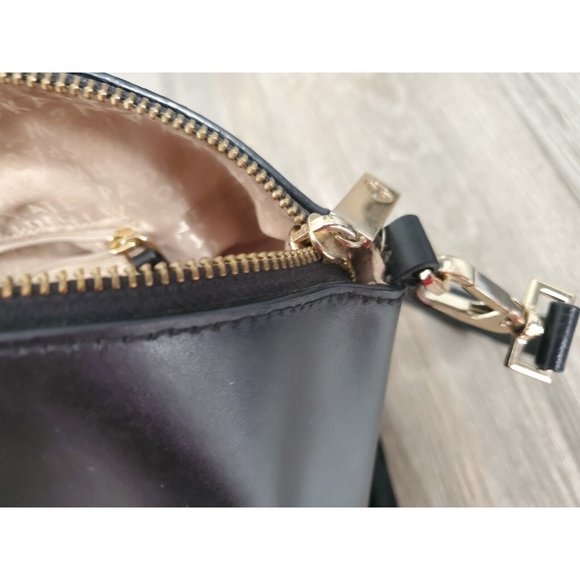 Kate Spade Black Crossbody/ Medium Satchel In Black. VGUC - Picture 7 of 12